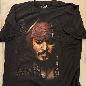 Disney Black Short Sleeve Pirates Tee